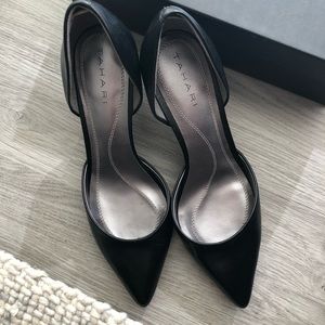 Tahari “Coco” pumps in d’Orsay style